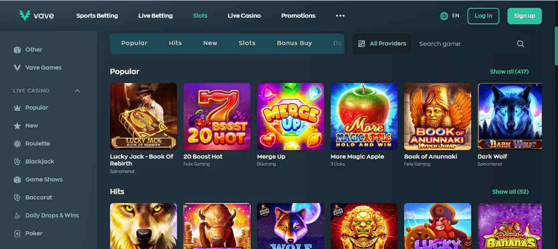 Blackjack online