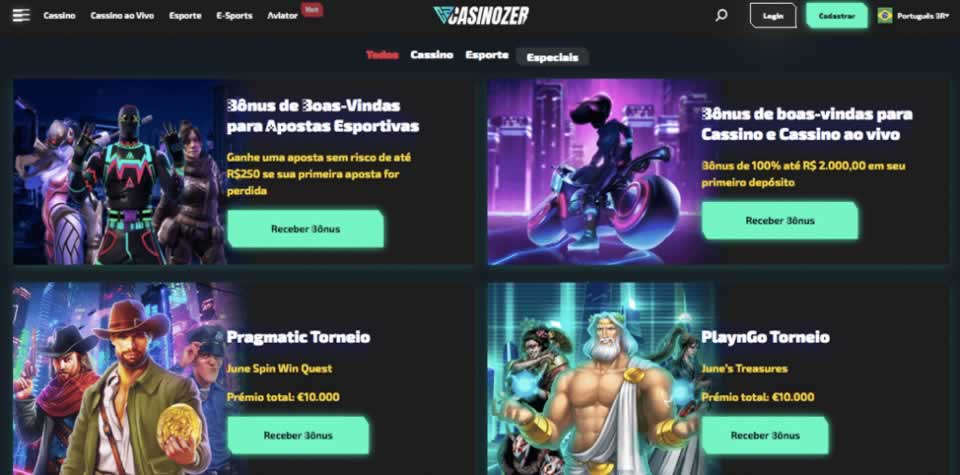 Bônus primeiro depósito